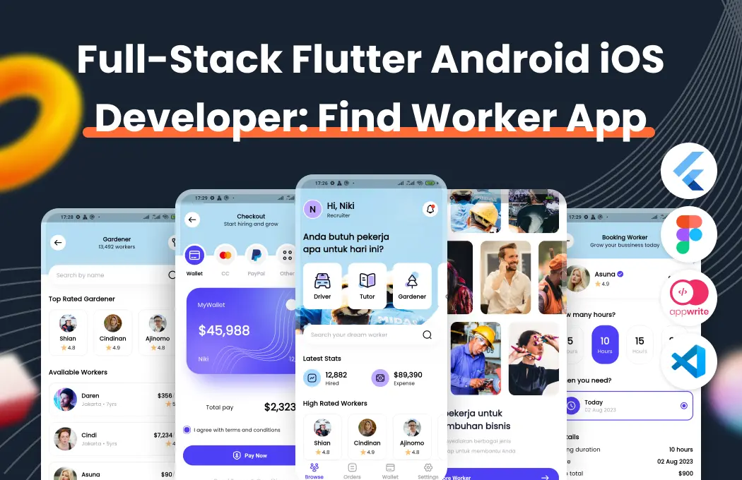 Kelas Full-Stack Flutter Android iOS Developer: Find Worker App di BuildWithAngga